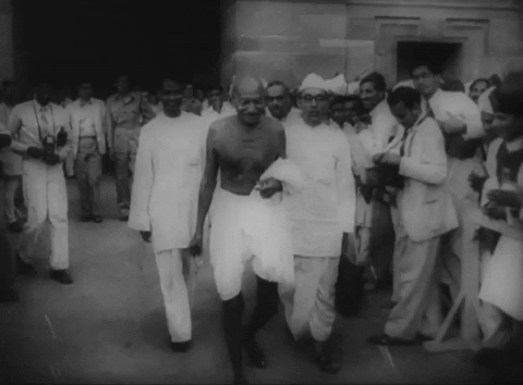 Mahatma Gandhi Vintage GIF by US National Archives