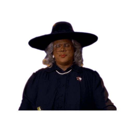 Madea Sticker Pray Tyler Perry Sticker by Tyler Perry’s A Madea Family Funeral for ...