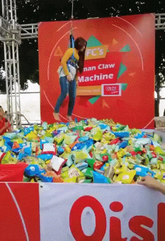 Human claw game in funny gifs