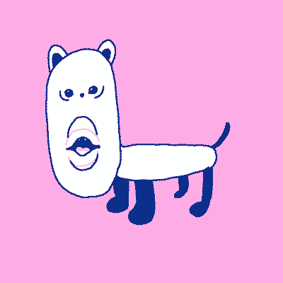 Talking White Cat GIF by Andrea Reyes