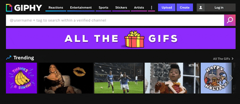 Search, Discover, Share, and Create Animated GIFs