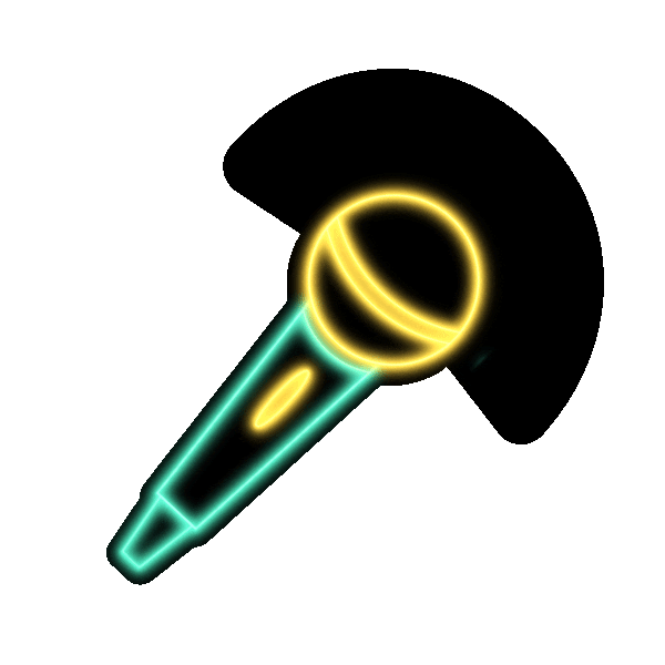 Neon Mic Drop Sticker by Adobe for iOS & Android GIPHY