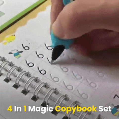 Magical Kids Learning Reusable Copybooks (4 Books + 10 Free Magic Rene –  Special Deals