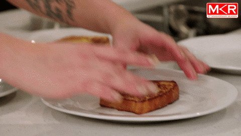 Toast Mkrau GIF by My Kitchen Rules - Find & Share on GIPHY