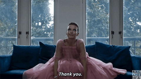 Jodie Comer Smile GIF by BBC America