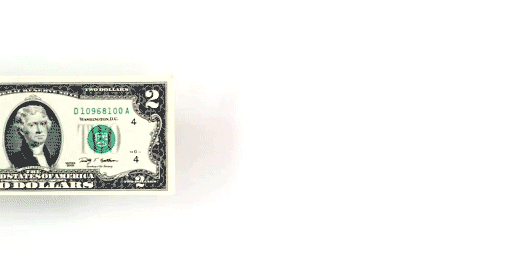 cutout animation of.a character climbing out of paper money