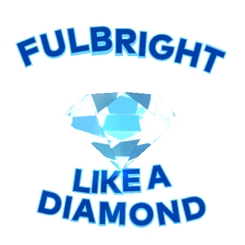 gif com a imagem de um diamante e o texto "fulbright like a diamond"
