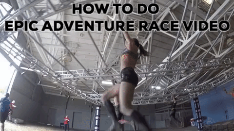 monkey bars spartan race - adventure race video pov low angle gif