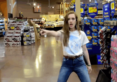 Dance Joke - Dancing in the grocery store