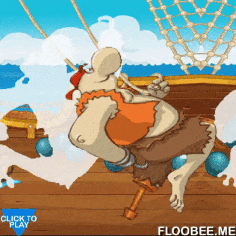 Running pirate in gifgame gifs