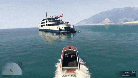 The yacht will drive itself while you hide from weird pirates