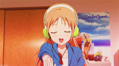 Hasil gambar untuk anime girl singing gif