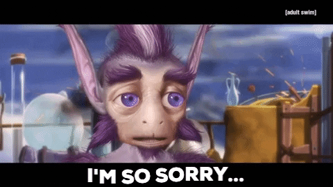 Sorry I Apologize GIF by Adult Swim