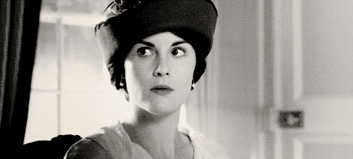 Lady Mary rolling her eyes