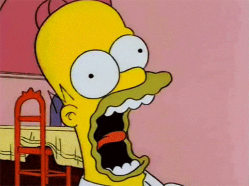 Resultado de imagen para homer simpson screaming gif