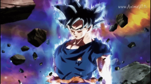 Goku despertando el Migatte no Gokui