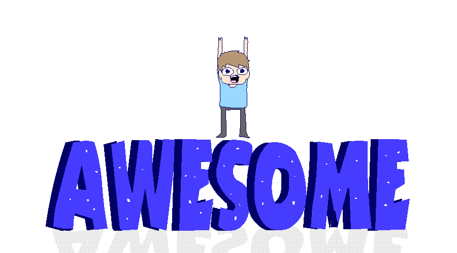 excited awesome exciting illustrated you rock