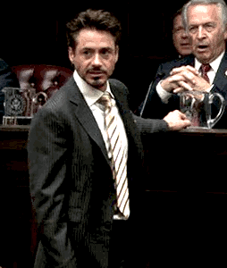 Robert Downey Jr Laughing GIF