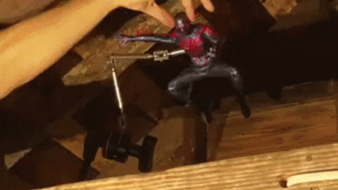 This spiderman stopmotion