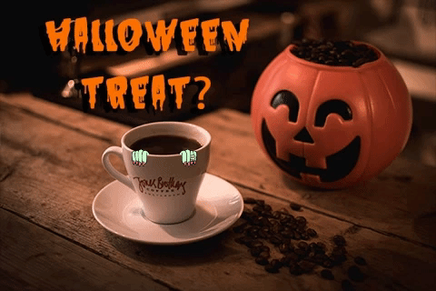 Image result for halloween COFFEE GIF