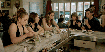 Girls on HBO food girls eating new york GIF