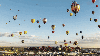 Flying Hot Air Balloon GIF - Find & Share on GIPHY