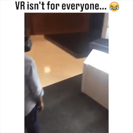 VR Is Not For Everyone in funny gifs