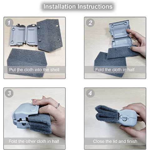Sliding Window Cleaning Brush (Random Color)