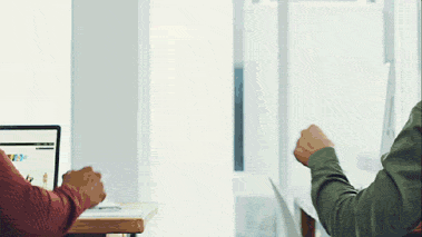 GIF of two people fist-bumping with the caption 'YOU GOT THIS'