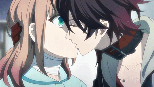 Mixed Anime Kiss Feeling GIF