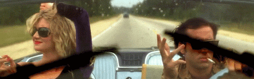 Image result for driving to the beach in a convertible gif