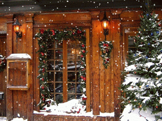 A Frame Cabin Snow Christmas Snow  GIF Find Share on GIPHY