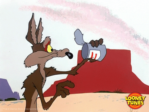 Wile E Coyote Eating GIF by Looney Tunes - Find & Share on GIPHY