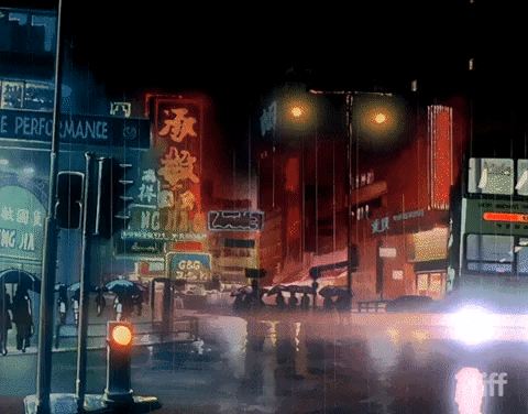 Scene from Ghost in the Shell