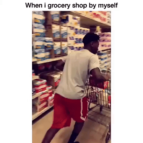 Grocery Shopping By Myself in funny gifs
