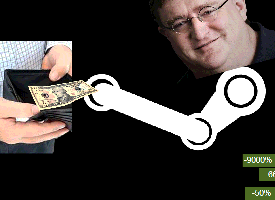 Animacija, kako Gabe Newell pobira ročko
