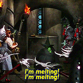 Wicked Witch of the West melting