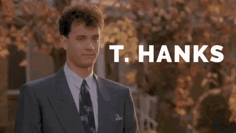 Tom Hanks waving