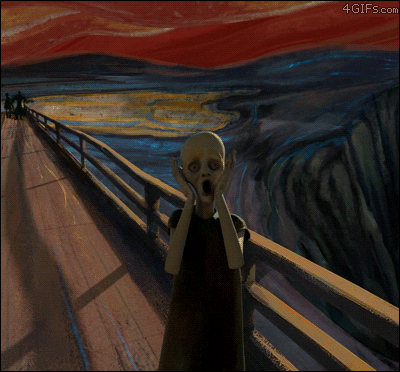 The Scream GIF - Find & Share on GIPHY