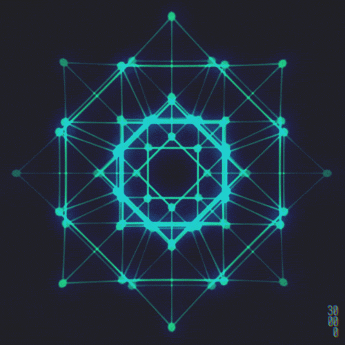 cool spacey geometric shapes wallpaper gif