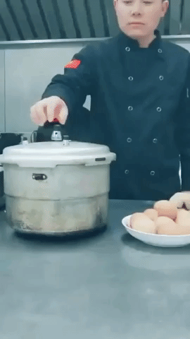 Floating egg trick in funny gifs