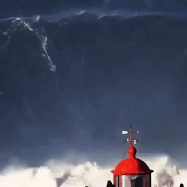 Surfing on biggest wave in Brazil in random gifs