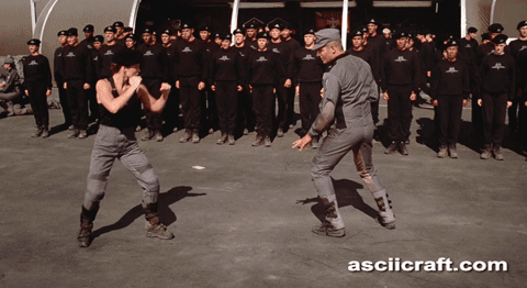 Starship Troopers propaganda scene