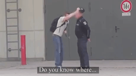 Police Thug Prank in funny gifs