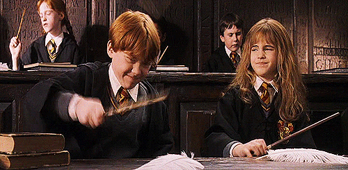Ron y Hermione en Harry Potter y la piedra filosofal.- Blog Hola Telcel