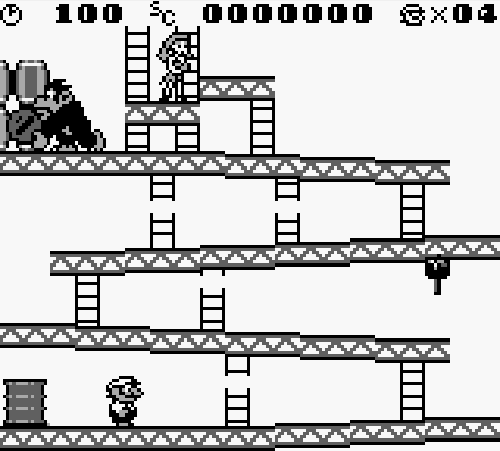 capture d'écran du jeu Game Boy Donkey Kong 94 