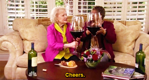 Betty White Wine GIF - Find & Share on GIPHY