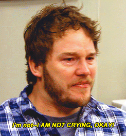 andy dwyer tv sad parks and recreation crying