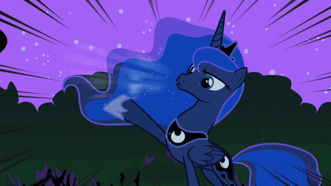 My Little Pony friendship is Magic Princess Luna dancing GIF