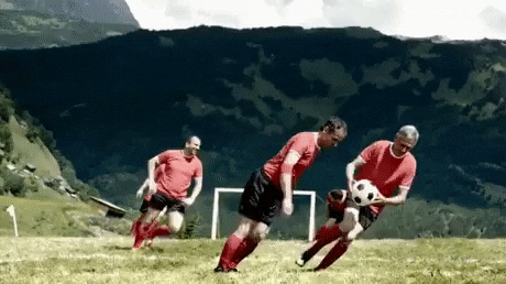 Uphill soccer in football gifs